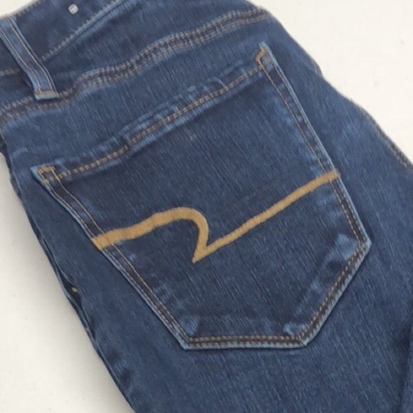 LIKE NEW AMERICAN EAGLE SUPER HI-RISE JEGGING DENIM JEANS 2/26x27 🦅 - Picture 9 of 11